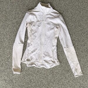 Lululemon Athletica White Zip-Up Jacket